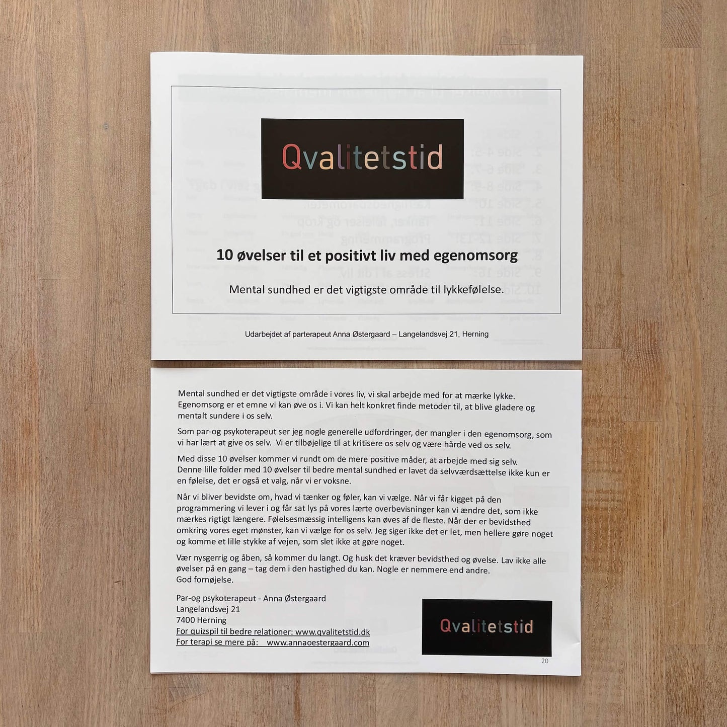 10 Øvelser til Egenomsorg