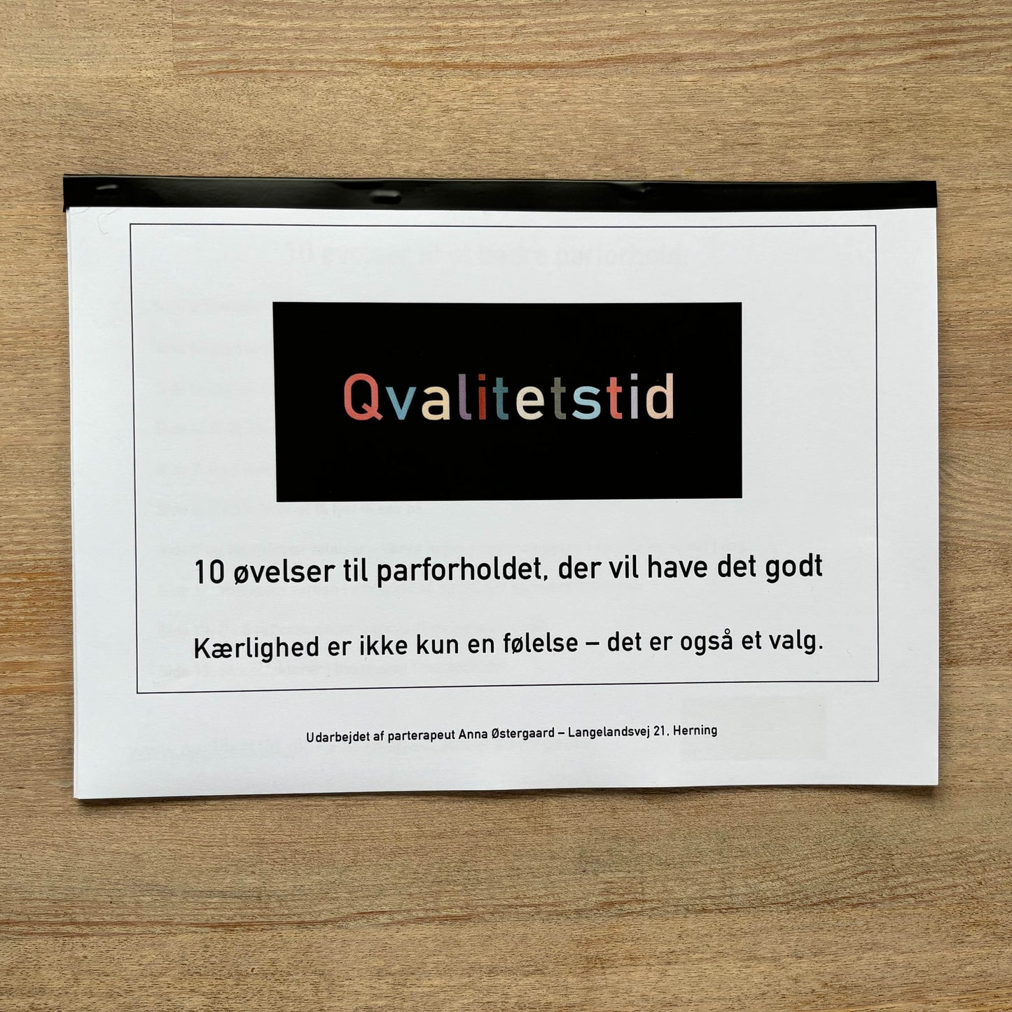 10 øvelser til Parforholdet